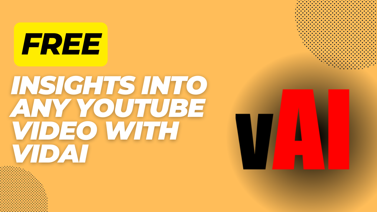 Unlock Deep Insights into Any YouTube Video with VidAI's Free Info Feature